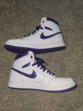 Nike Air Jordan 1 High OG Court Purple White Women’s 9 w/ Box